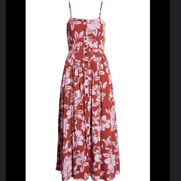 NWT FREE PEOPLE the perfect sundress in watermelon combo size XS/S - Picture 6 of 13
